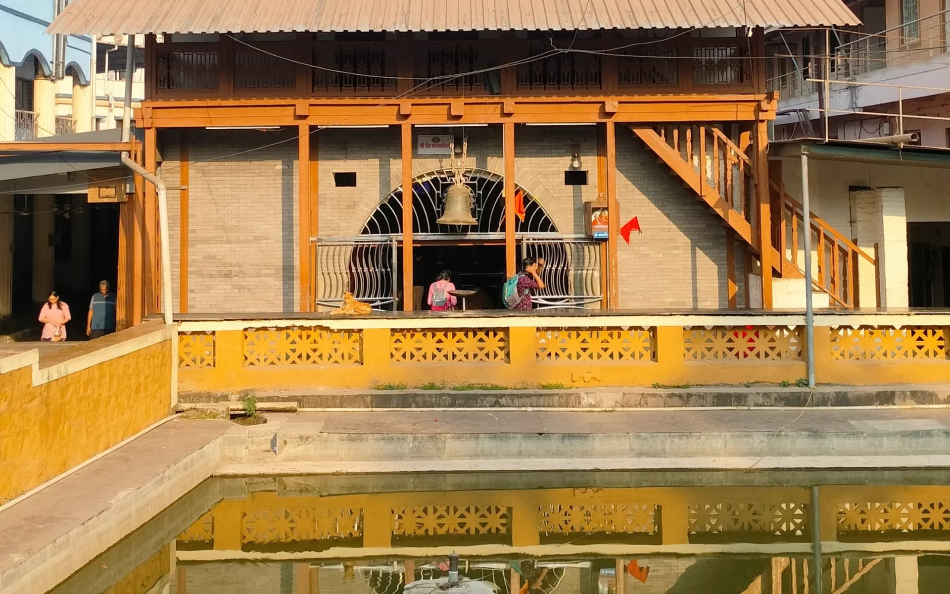 Shree Ballaleshwar Ganpati Temple and tank at Pali